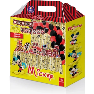Parti Ustası Mickey Doğum Günü Parti Seti 100 Parça