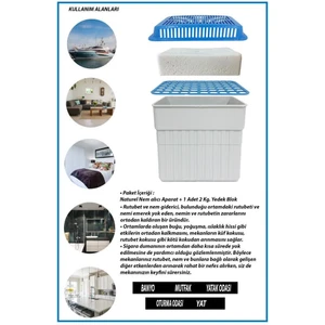 2 Kg. Dikdörtgen Nem Alıcı Aparat Naturel ( 2 Kg. Blok )