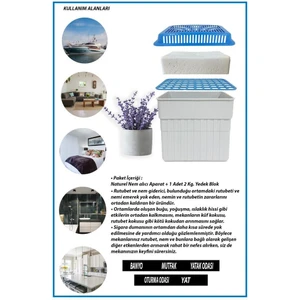 2 Kg. Dikdörtgen Nem Alıcı Aparat Lavanta ( 2 Kg. Blok )