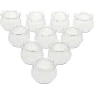 Strade Store 10 Adet Dayanıklı Kauçuk Yuvarlak Sandalye Bacak Ahşap Zemin Koruyucu Mobilya Pedleri 22-28MM Yuvarlak Bacak 22-28MM (Yurt Dışından)