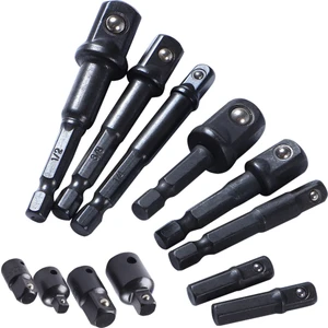 Strade Store 12 Adet Soket Adaptörü Seti Hex Shank Altıgen Somun Matkap Anahtarı