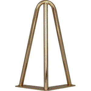 Mil Ayak - Koltuk  - Kanepe - Çekyat - Sehpa Ayağı - Gold Renk - 15 cm - Tek Adet