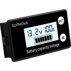 Strade Store LCD Akü Kapasitesi Monitör Ölçer Ölçer, Dc 8 V-100 V Pil Durumu Ekran, Lityum Pil Kapasitesi Gerilim Ölçer Monitör -, 61X33X15MM Style6