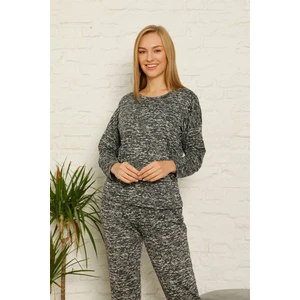 Kadın %100 Pamuk Penye Kışlık Pijama Takımı 3435