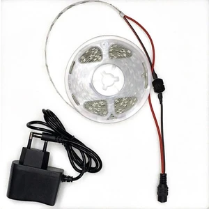 Serhat LED Maviı 5 Metre Kullanıma HAZIR12 Volt Adaptör ve Açma Kapama Düğmesi