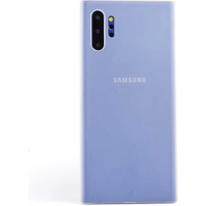 Samsung Galaxy Note 10 Plus Kılıf  A+ Ultra Ince Sert Kapak Beyaz