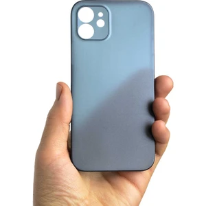 Apple iPhone 12 Mini Kılıf  A+ Ultra Ince Sert Kapak Saks Mavi