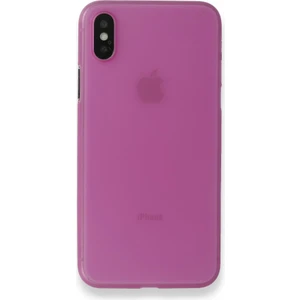 Apple iPhone x Kılıf  A+ Ultra Ince Sert Kapak Pembe