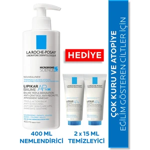 La Roche Posay Lipikar Baume Ap M+ 400 ml & Lipikar Syndet Ap 2 Adet 15 ml