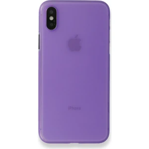 Apple iPhone x Kılıf  A+ Ultra Ince Sert Kapak Mor