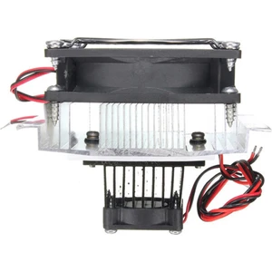 Termo Elektrik Peltier Hava Soğutucu Sistem DC 12V 6A 60W Mini Klima Buzdolabı Araba Soğuk Hava
