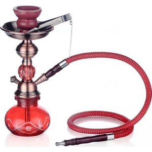 Küçük Boy Taşınabilir Nargile Takımı - Kırmızı