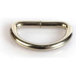 Koza Fermuar D Halka 2.5 cm Gümüş Metal Halka 10 Adet