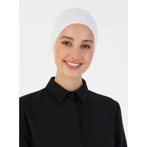 Nefes Alan Kumaş Pratik Boru Bone - Beyaz - Ecardin