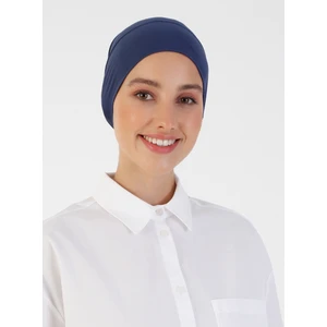 Nefes Alan Kumaş Pratik Boru Bone - Lacivert - Ecardin