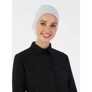 Nefes Alan Kumaş Pratik Boru Bone - Açık Gri - Ecardin