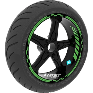 Çınar Extreme Moto Gp Iç Dış Jant Şeridi Takım Sticker Reflektif & Floresan Renkler Çınar Extreme