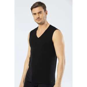 1304 Siyah Erkek Spor V Yaka Atlet