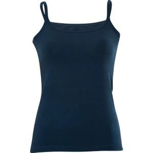 Anıt 2119 Kadın Lacivert Kare Yaka Likralı Biyeli Ip Askılı Atlet