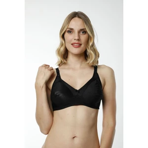 Hmd 6070 Kadın Ribana %100 Pamuk Siyah Ince Askılı Toparlayıcı Sütyen