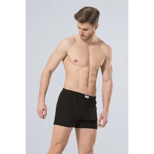 186 Siyah 2'li Erkek Düğmeli Boxer