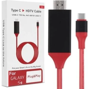 Type-C To Hdmı 4K Tv Ses Görüntü Kablosu Samsung S8 / S9 / S10 Uyumlu HDMI Kablo