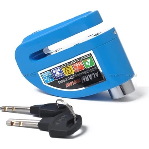 Motosiklet Alarmlı Disk Kilidi 110DB Mavi