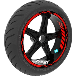 Çınar Extreme Moto Gp Iç Dış Jant Şeridi Takım Sticker Reflektif & Floresan Renkler Çınar Extreme