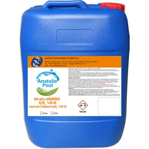Anatolia Pool Havuz Suyu Sıvı Ph (-) Düşürücü 25 kg H2SO4 (Liquid Ph - Reducer)