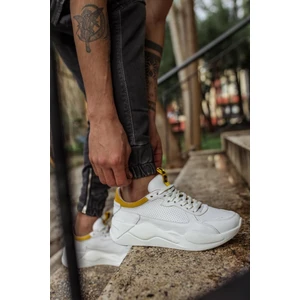 Xon1 Sneakers Ayakkabı 606 Beyaz Sarı