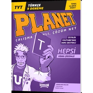 Uzman Yayınları Tyt Türkçe 9 Deneme Temel ve Orta Düzey