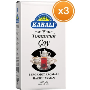 Karali Çay Tomurcuk (Earl grey) Dökme Çay 1000 Gr x 3 Paket