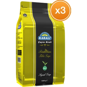 Karali Çay Premium Filiz Dökme Çay 1 Kg x 3 Paket