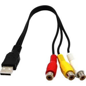 USB  3rca  Video Av A / V Dönüştürücü Kabloları Adaptörü Için Hdtv Tv (Yurt Dışından)