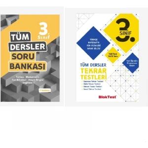 Tudem Yayınları 3. Sınıf Tüm Dersler Soru Bankası+Tüm Dersler Tekrar Testleri