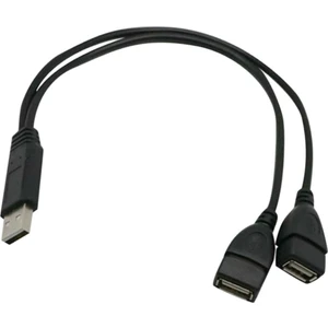 USB 2.0 A Bir  2 Çift  Y Splitter Hub Güç Kablosu Adaptörü Kablosu (Yurt Dışından)