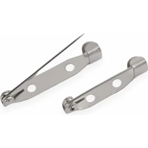 Hedef Bijuteri 25 Adet 2.5 cm Nikel / Gümüş Renk Metal Broş Iğnesi