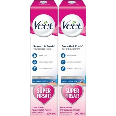 Veet Tüy Dökücü Krem 200 ml Hassas 2