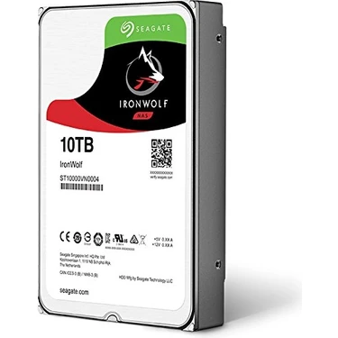 外付けハードディスク・ドライブ Seagate IronWolf 10TB HDD ST10000VN0008 Seagate 10TB Ironwolf ST10000VN0008 3.5 256MB 7200 Rpm Nas Fiyatı