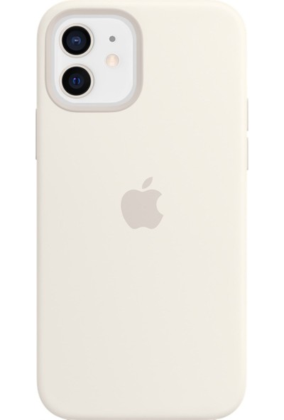 Abk Fashion Apple iPhone 11 Lansman Kılıf Logolu Silikon Kılıf - Beyaz