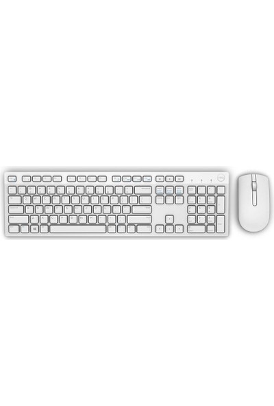 Dell KM636 Kablosuz Q Ingilizce Klavye Mouse Seti Beyaz 580-ADGF