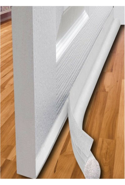 Ekip Metal Kapı Altı Rüzgar Önleyici Sünger Rüzgarlık 90 cm Uzunluk Beyaz 2li