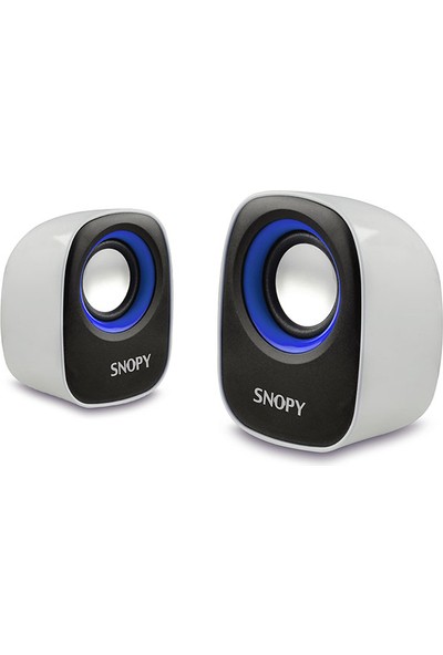 Snopy Sn-120 2.0 Beyaz/Mavi Usb Speaker