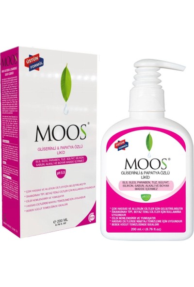 Moos Gliserinli ve Papatya Özlü Likid Temizleyici 200 ML