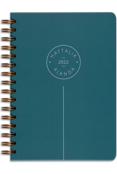 Matt Notebook 2022 Ajanda 12 Aylık Yeşil