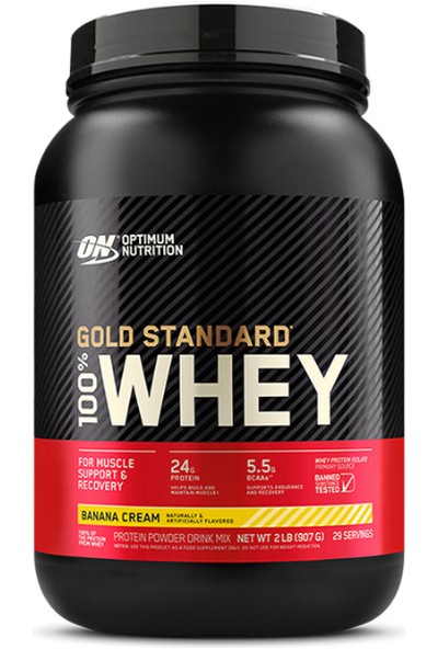 Optimum Nutrition Gold Standard Whey Protein Tozu Muz Aromalı 908 gr
