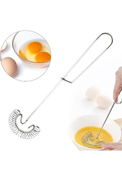 Kitchen Live Yaylı Yumurta Çırpıcı Metal Yeni Model Mikser Krem Sos Karıştırıcı Saplı