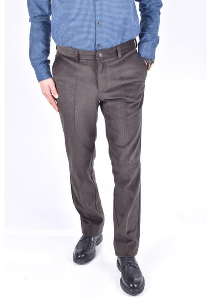 6016 Polarlı Kadife Pantolon/kahverengi/56 fiyatları