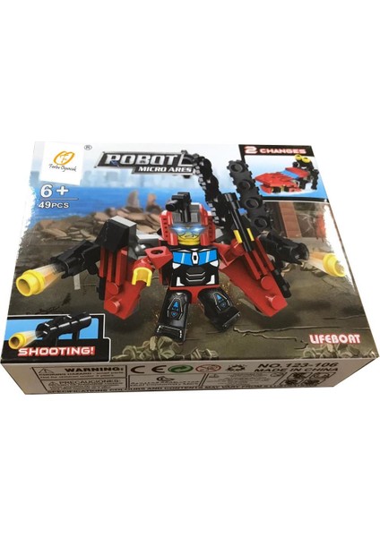 Farbu Parçalı Setler Araç Serisi 2 In 1 Robot Micro Ares Lifeboat SP4650 123-106 fiyatları