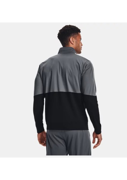 Under Armour Ua Pique Track Jacket Gri Erkek Eşofman Üstü 1366202-012